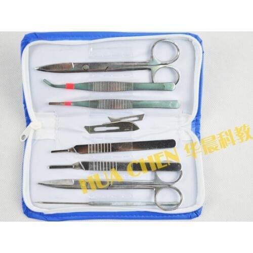 Educational Student Lancet Dissecting Needle tweezers Scissors Toy Biological Anatomy Appliance Lab Laboratory Anatomical Tools