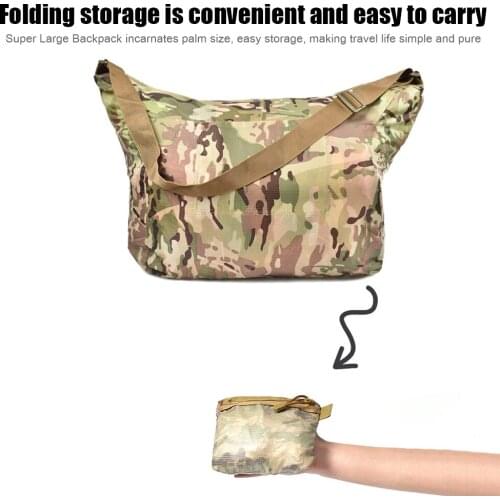 Waterproof Climbing Bucket Messenger Bag Large-Capacity Shopping Tote Pouch Outdoor Military Tactical Shoulder Bag