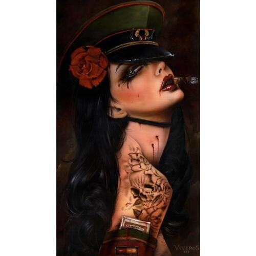 High quality Oil painting Canvas Reproductions Dirt Tease by Brian M.Viveros Painting hand painted