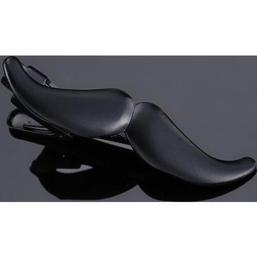 High-end brand tie clip mens suit shirt tie pin accessories black beard tie clip music design style