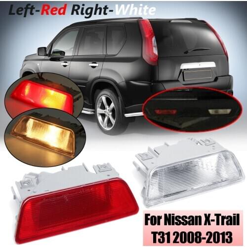 Rear Bumper Car Tail Lamp Reverse Brake Reflector Lights with Blub For Nissan X-Trail XTrail T31 2008 2009 2010 2011 2012 2013