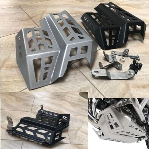 Stainless Steel Engine Guard Protector Bash Skid Plate For HONDA CB500X CB 500X 19 20 2019 2020-On Matte Black / Silver