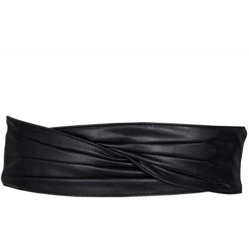 Women Waistbelt Girdle Sheepskin Cummerbunds