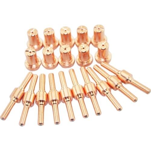 10Set Extended Air Plasma Nozzles Electrode Cutter Cutting Fit for PT31 Torch