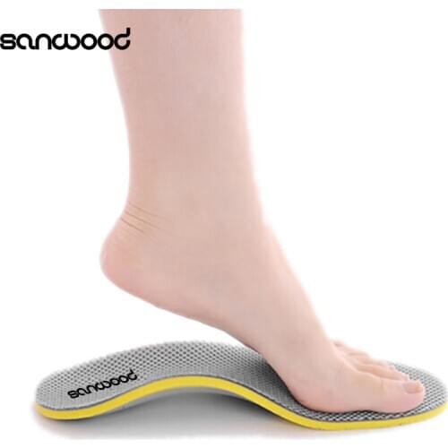 3D Comfortable Orthotic Shoes Insoles High Arch Support Pad Orthopedic Insoles Shoes memory cotton women men insoles for shoes