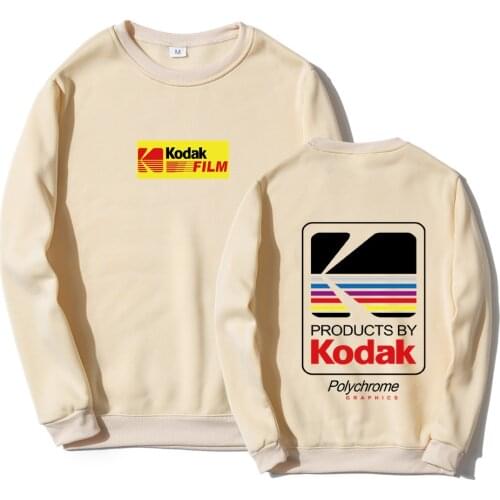 2020 Fashion Streetwear Sweatshirt Mens Hoodies Sweatshirt Spring Autumn Pullover Men Hip Hop Kodak Printing Hoodie Tops Brand