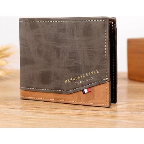 2021 New Mens Wallet With Coin Bag portafoglio uomo Small Money Purses Business Purse Leather clutch bag Design Money Wallet