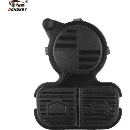 Dandkey 10pcs Flip Key Replacement Entry Remote Key Shell For BMW Series 3 5 7 E36 E38 E39 Z3 Z4 Z8 X3 Fob 3 Buttons Rubber Pad