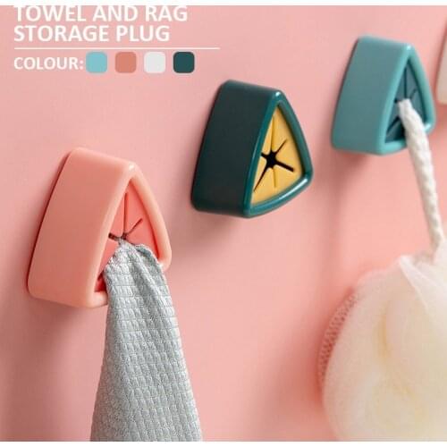 Towel Holder Towel Hanging Rack Sucker Wall Rack Washing Cloth Rag Hook Free Punch Storage Hanger Kitchen Bathroom Tools