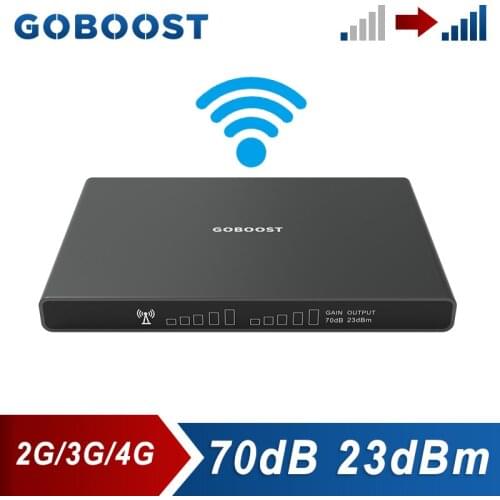 GOBOOST Dual Band Cellular Amplifier GSM 2g 3g 850 900 UMTS 2100 Cell Phone Repeater LTE 4G 1800 1900 MHz Signal Booster New