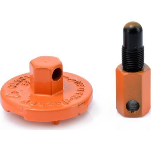 1pcs Practical Piston Stop Tool Chainsaw Clutch Removal Tool for garden tool Orange