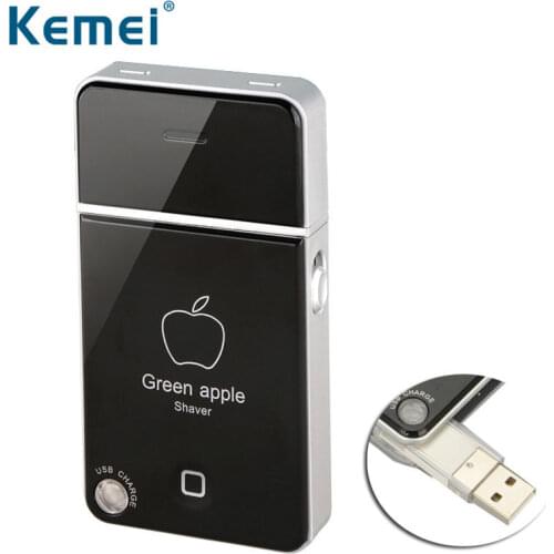 Kemei Electric Shaver USB Rechargeable Razor Reciprocating Beard Trimmer Portable Mustache Shaving Machine km-1880 40D