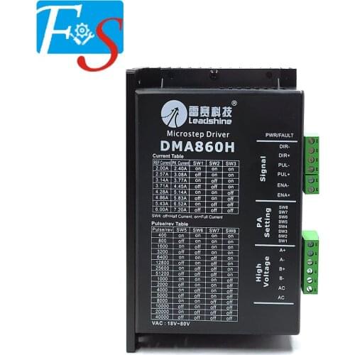 Leadshine DMA860H 2 Phase Stepper Driver 18-80VAC/DC24-80V for 60/86/110(Nema23/34/42) Stepper Motor Stepper Motor Controller