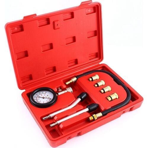 Rapid Type Pressure Gauge Tester Kit Motor Auto Petrol Gas Engine Cylinder Compression Gauge Tester Tool Car Diagnostic Tool
