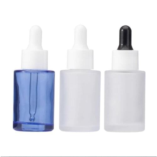 30ML frosted/transparent/brown glass bottle for serum/essence/essential oil /water liquid dropper bottle cosmetic packing