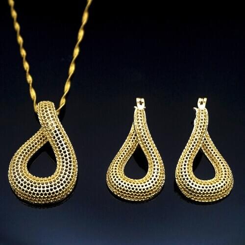 Bride Copper Necklace Set Europe And America Wedding Jewelry Party Dress Earrings