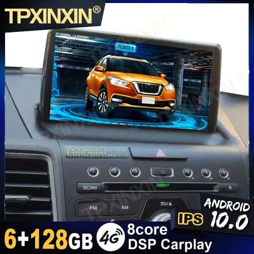 IPS Android 10.0 6G+128G Carplay For Honda CRV 2012-2015 FM Bluetooth DSP Multimedia Player Radio Tape Recorder Video Navi GPS