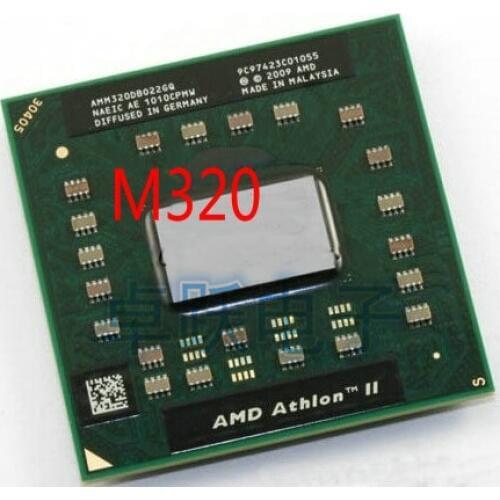 Original AMD Athlon II Dual-Core Mobile M320 AMM320DBO22GQ notebook CPU processor laptop free shipping