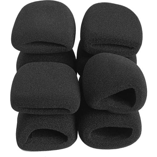 10 Pcs/Set Microphone Grill Foam Cover Audio Mic Shield Sponge Cap Holder