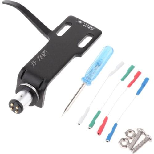 Durable Phono Cartridge Replacement Stylus Turntable Headshell w/ Lead Wires