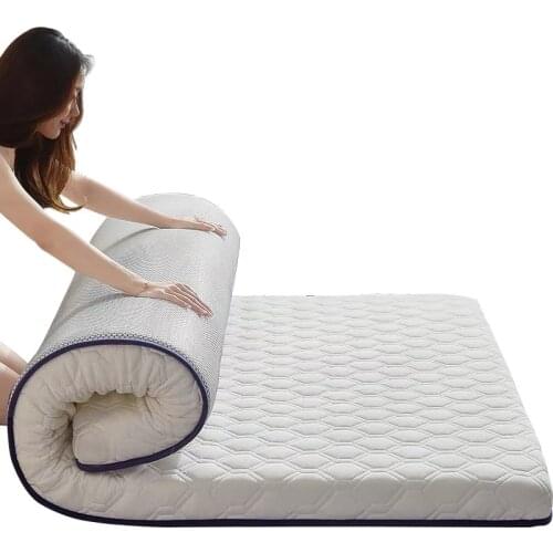 Five-layer material composition mattress 6/9cm Single double size Sponge latex filling stereoscopic student dormitory Tatami Mat