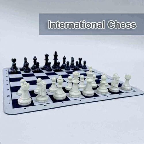 23.5cm Vintage Chess Simple Drop Resistant PS Portable Chess Set Educational Toy for Kids настольные игры шахматы деревянные