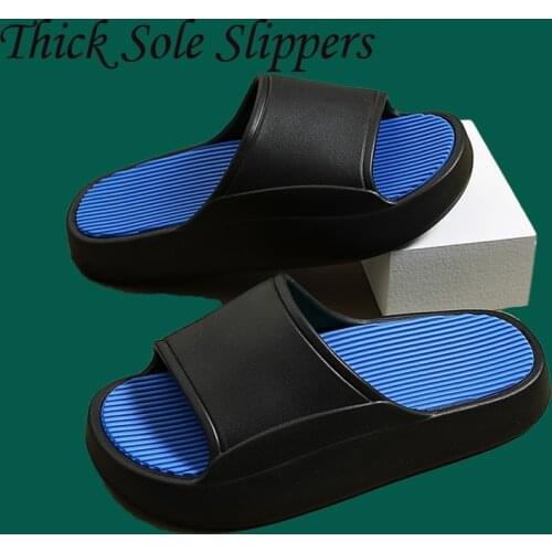 Summer Women Slippers Runway Shoes Outside EVA Outdoor Slides Men Flip Flops Thick Sole Non-slip Beach Pool Sandals Indoor Bath