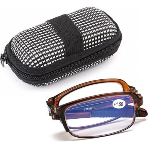 +1.0 +1.5 +2.0 +2.5 +3.0 +3.5 +4.0 Design Reading Glasses Men Women Folding Spectacles Spectacles Frame TR Glasses