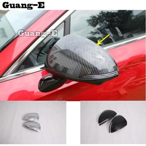 Car Styling Sticker Decoration Rear View Rearview Side Glass Mirror Cover Trim Frame 2pcs For Hyundai Sonata 10Th DN8 2020 2021