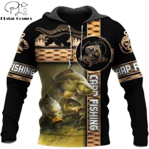 3D Printed Love Fishing Animal Hoodie Harajuku Autumn Sweatshirt Streetwear hoodies Unisex Casual jacket Tracksuits KJ094