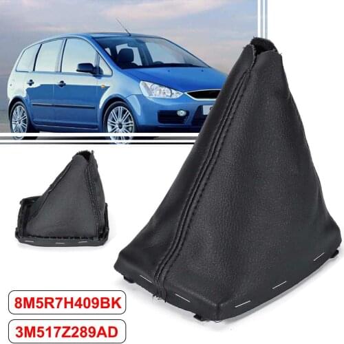 PU Leather Car Gear Shift Collars Gaiter Boot Cover For Ford/C-Max 2007-2010 /Focus/C-Max 2003-2007