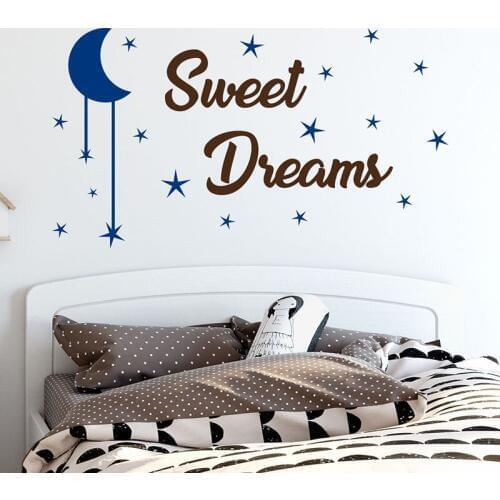 YOYOYU Vinyl Wall Sticker Kids Room Sweet Dream Baby Cute Clound Pattern Decal Nursery Bedroom Home Decoration Art Poster ZX443
