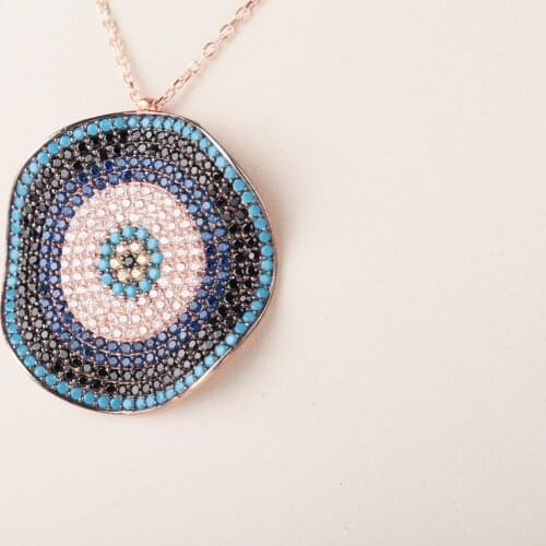 UM US JEWELRY Roz Plated Lucky Charm 925 Sterling Silver Pendant