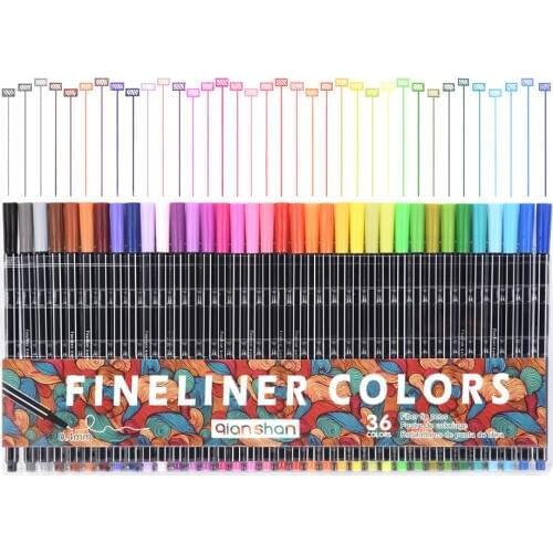 0.4mm Fineliner Marker Pen Water Based Assorted Ink Art Sketch Markers Drawing Graffiti Hook Fiber Art Supplies