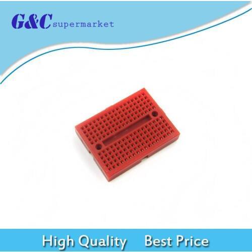 1PCS SYB-170 Red Mini Solderless Breadboard Prototype Experiment Test Protoboard 170 Tie-Points For Arduino diy electronics