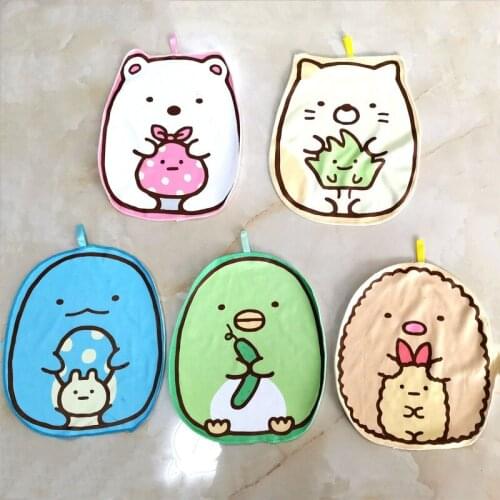 1 Pcs Lovely Anime Sumikko Gurashi Style Bath Towels Cotton Handkerchief Soft Face Washcloth Towel Baby Kids Gifts Plush Toys