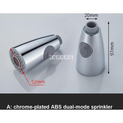 50pcs/lot Home Pull-type Basin Faucet Accessories Water Sprinkler MH-P01 ABS Dual-mode Hand-held Two-function Small Sprinkler