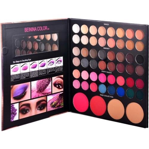 52 Colors Combination Makeup Palette Blush Eyeshadow Concealer Compact Kit