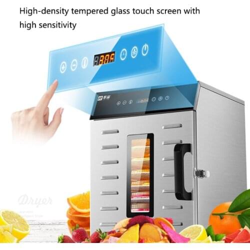 8Layer Commercial Multifunctional Dried Fruit Machine Household Dryer Fruit Tea and Vegetable Food Soluble Bean Air 400W