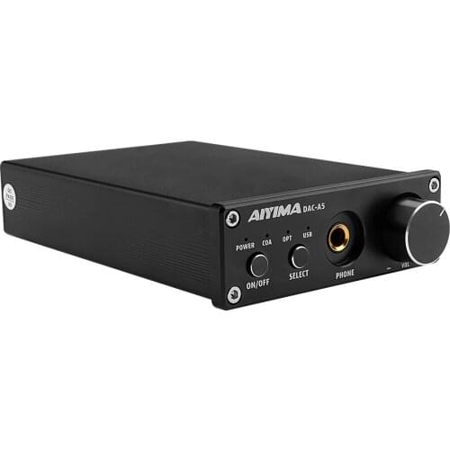 AIYIMA DAC-A5 Mini Amp Portable Headphone HiFi AUX Amplifiers TPA6120 PC-USB DAC Decoder Audio Headset Amplificador