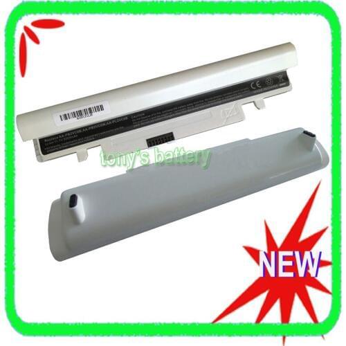 6 Cell Laptop Battery For Samsung N143 N145 N148 N150 N250 N260 N250P N260P NP-N148 NP-N150 AA-PB2VC6B AA-PL2VC6W White