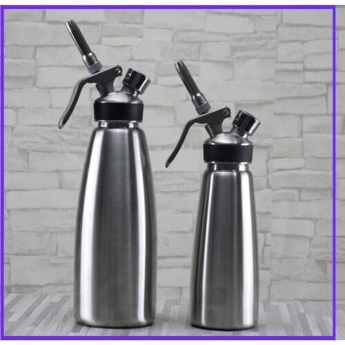 500ml cream gun aluminum cream foamer stainless steel cream inlaid vase nitrogen siphon bottle