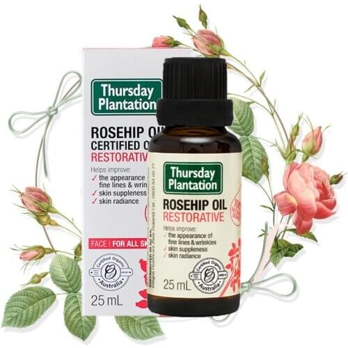 Australia Thursday ORGANIC Rosehip Oil Wrinkle Fine Lines Mask Scars Stretch Marks Soothes Skin Suppleness Radiance Uneven Tone