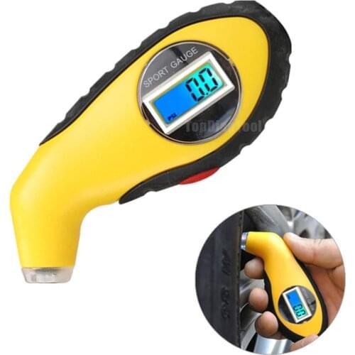 Auto PSI Gauge Digital Tire Pressure Meter Car Bicycle Truck tire press district led display and illuminated type pressure gauge