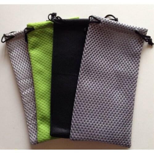 CBRL100pcs/lot mesh drawstring mesh bag mesh laundry bag gift bag pouch custom logo for gift palm trinket phone jewelry