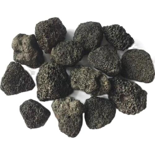 Healing crystals minerals raw gemstone natural black Volcanic rocks rough stone for sale