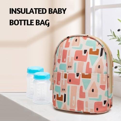 Baby Bottle Holder Baby Bottle Warmer Food Warmer Baby Food Storage Breastmilk Cooler 3 Layers Insulated Waterproof Bottle Bag