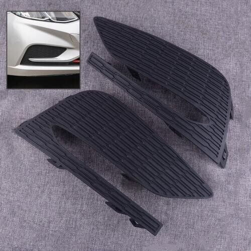 DWCX 1Pair Car Front Bumper Fog Light Lamp Cover Bezel Decoration Fit for Chevrolet Cruze 2016 2017 2018