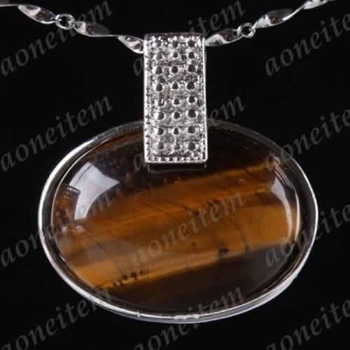 Low Price Healing Reiki Round Tigers Eye Stone Silver Color Pendant Charms For Jewelry Making DIY Necklace Accessories