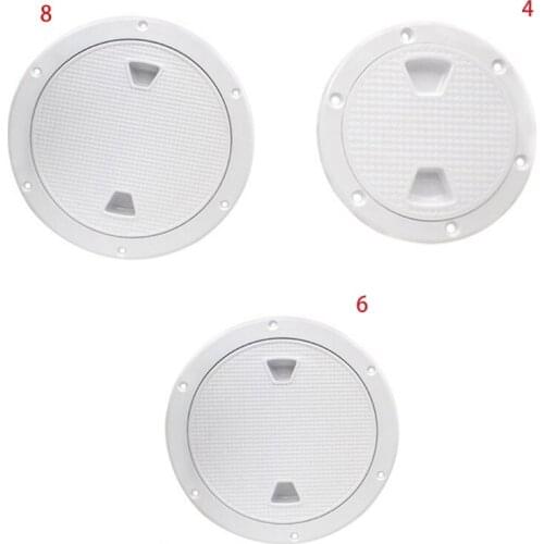 MXLF Round Deck Plate Access Anti-utraviolet ABS Boat Deck Cover Non-slip White Inspection Hatch Suitable for Boat Marine